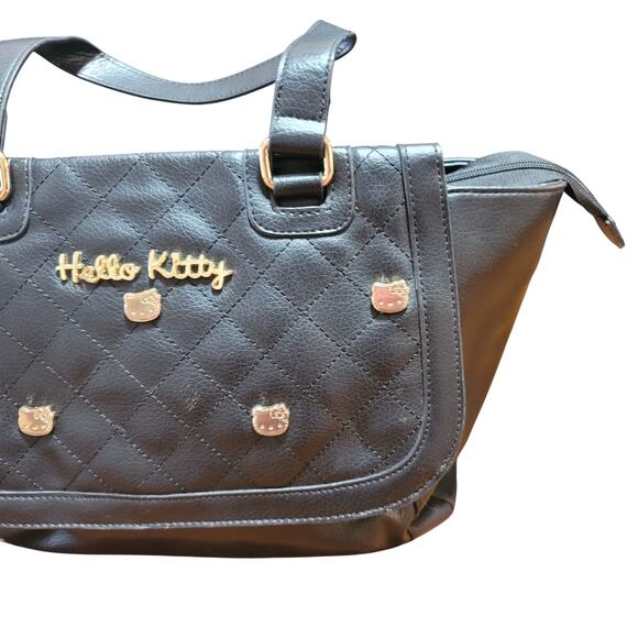 Loungefly Hello Kitty Black Quilted Purse - Picture 3 of 16